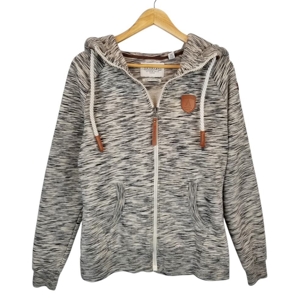 Wanakome Canada Harmony Women's Zip Front Hoodie Blue Gray Size Medium